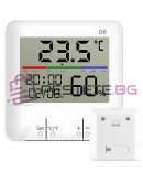 Часовник термометър LCD метеорологична станция с хигрометър